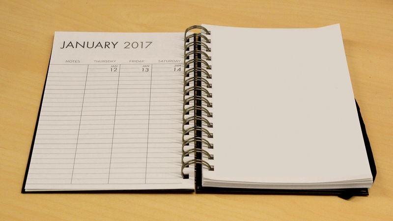 Realistic Day Planner Only Includes First Couple Weeks After Purchase