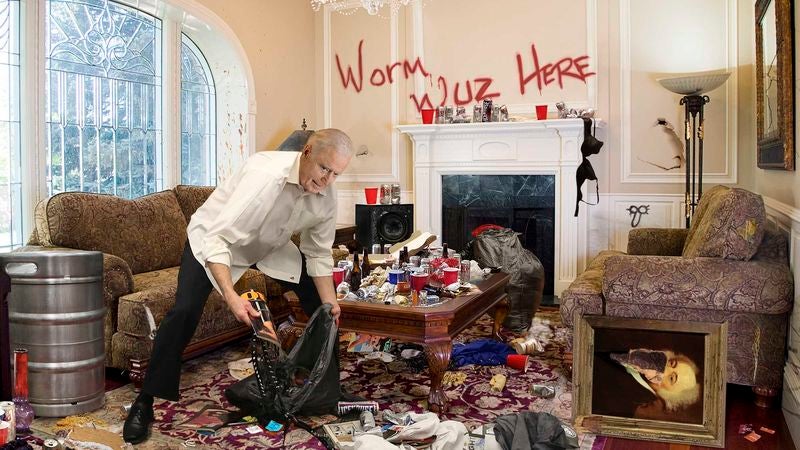 Biden Frantically Cleaning Up Trashed Vice President Residence At Last Second