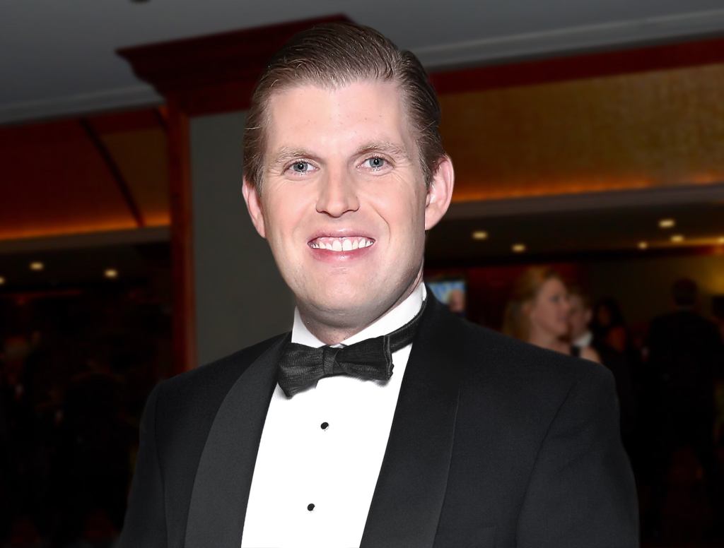 Light Playing Beautifully Off Eric Trump’s Gums At Inaugural Ball