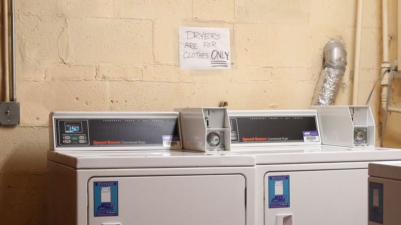 Cryptic New Laundry Room Rule Hints At Tale Of Bizarre Infraction