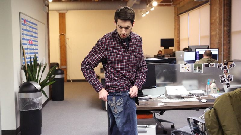 Humiliated Man Discovers Embroidery On His Jean Pockets