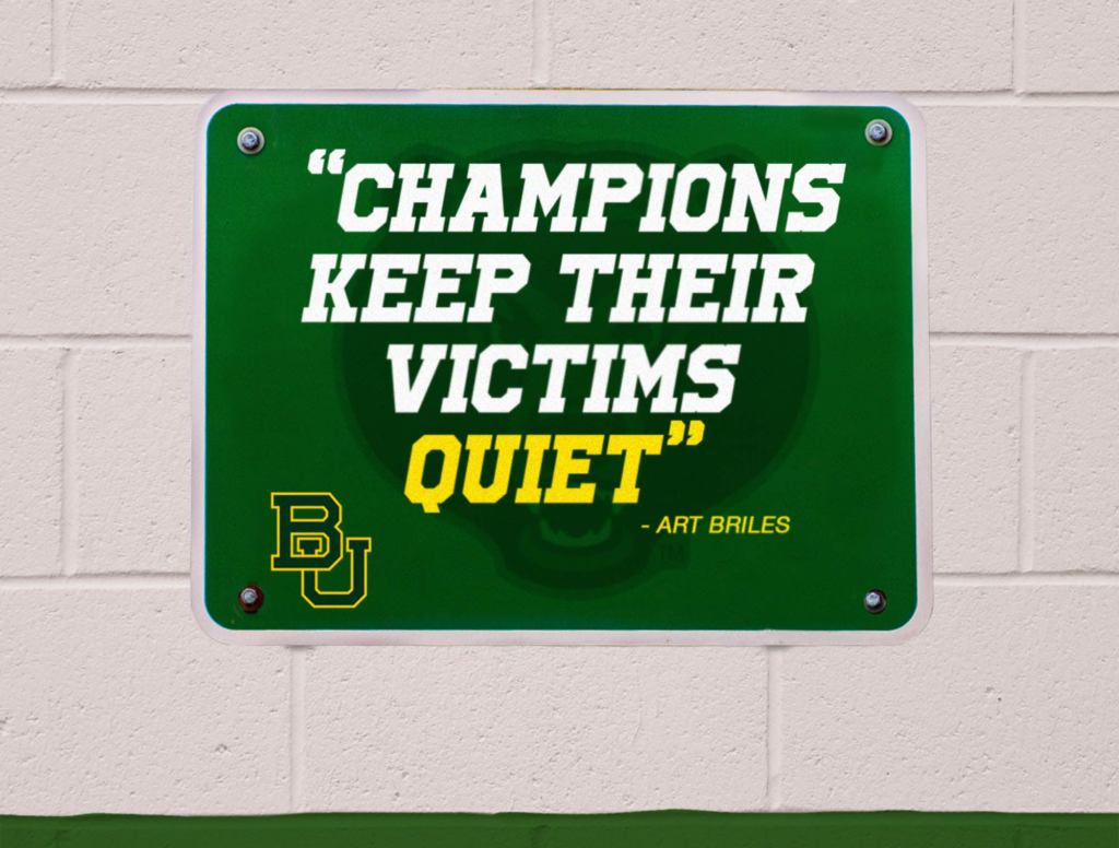 Baylor Removes Sign Above Locker Room Door Featuring Motivational Art Briles Quote