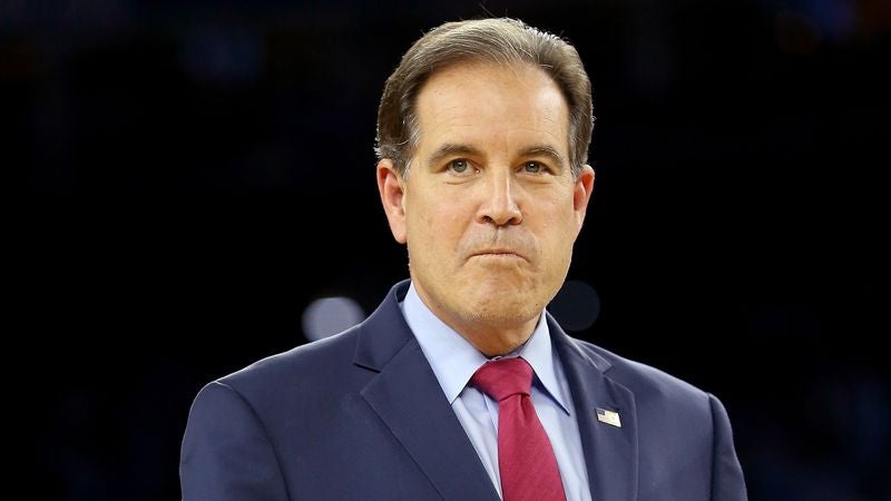 Jim Nantz Wonders Aloud What Holding Basketball Like