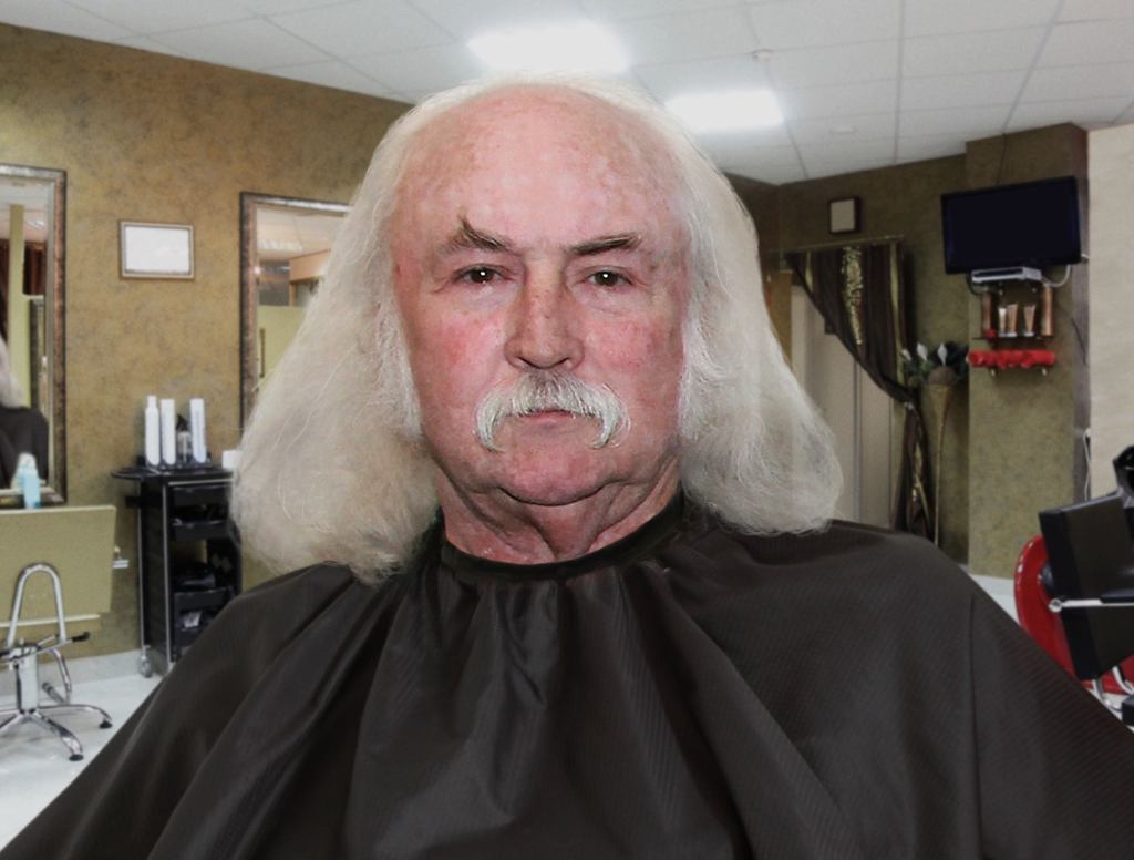 David Crosby Shows Photo Of Dwarven Blacksmith To Barber To Give Idea Of What He Wants