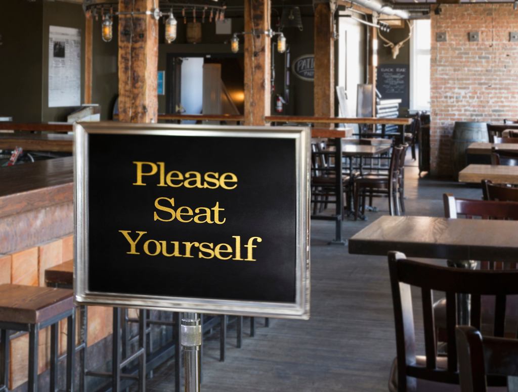 Restaurant Hostess Loses Job To ‘Please Seat Yourself’ Sign