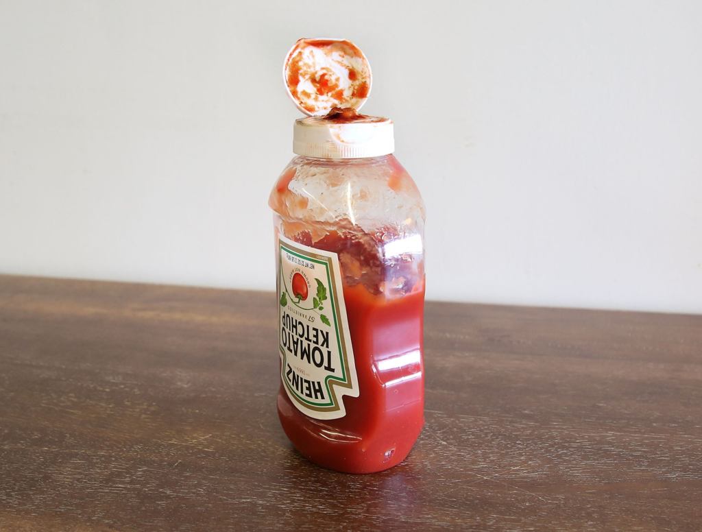 Ketchup Crust On Heinz Bottle Cap Still Dreams Of One Day Getting Onto Hot Dog