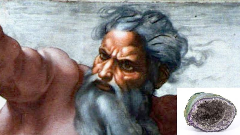 God Struggling To Remember How To Make Geodes