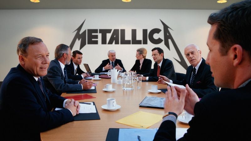 Metallica Board Of Directors Debates Whether New Riff Will Have Negative Impact On Shareholder Value