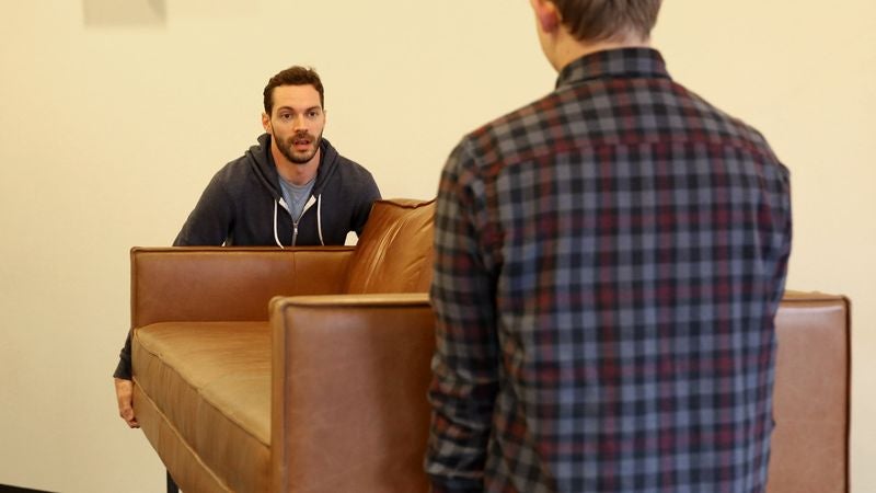 Report: Uttering Phrase ‘Easy Does It’ Prevents 78% Of Drywall Damage While Moving Furniture