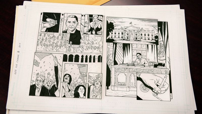 Obama Sends Publisher Collection Of Pages For Presidential Graphic Novel