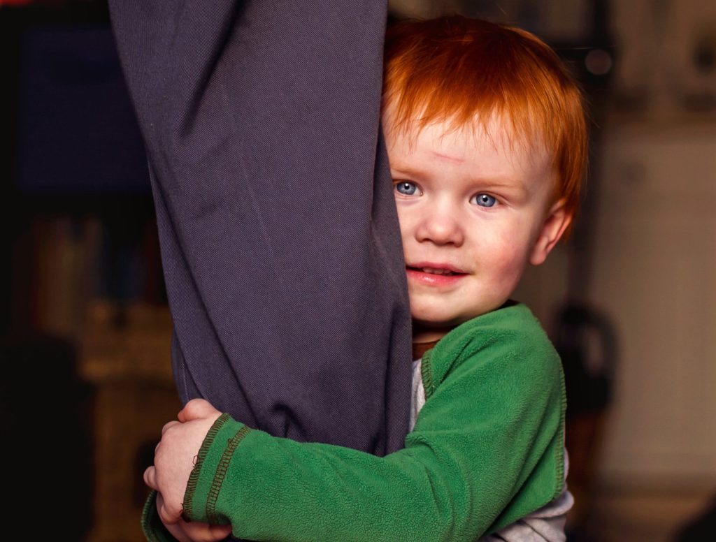 Child Getting Pretty Cozy With Stranger’s Leg