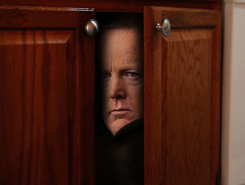 Despondent Sean Spicer Returned To Locked Kitchen Cupboard Following Press Briefing