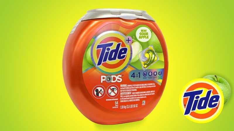 Tide Debuts New Sour Apple Detergent Pods