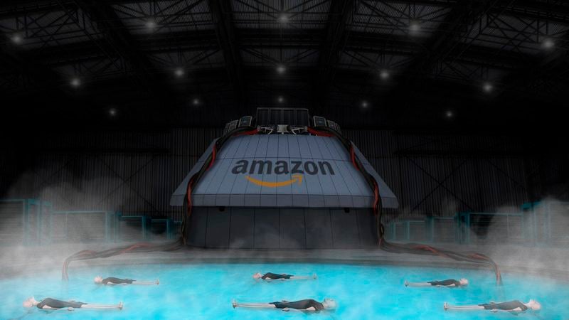 Amazon Completes New Suspension Tank To House Psychic Beings Who Foresee Customers’ Future Orders