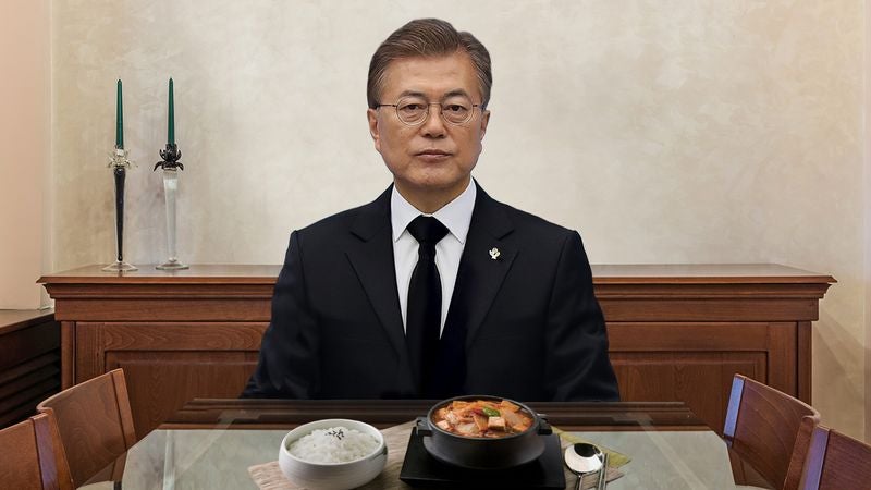 South Korean President Eats Full, Balanced Meal In Show Of Strength Against North