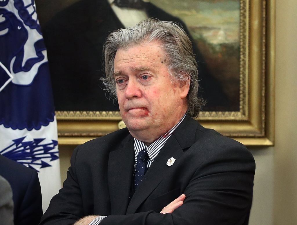 Nervous Steve Bannon Binge-Eats Entire Class Of Interns Amid Calls For Removal