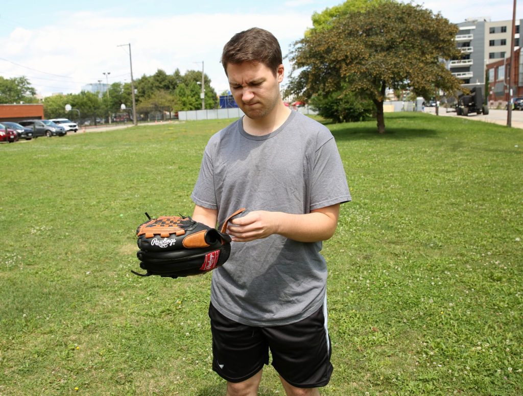 Man Immediately Regrets Borrowing Warm, Sweaty Baseball Glove