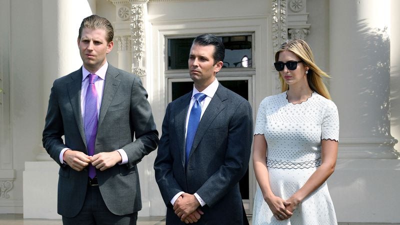 Ivanka, Donald Jr., Eric Trump Removed From White House After Mother Wins 25-Year Custody Battle