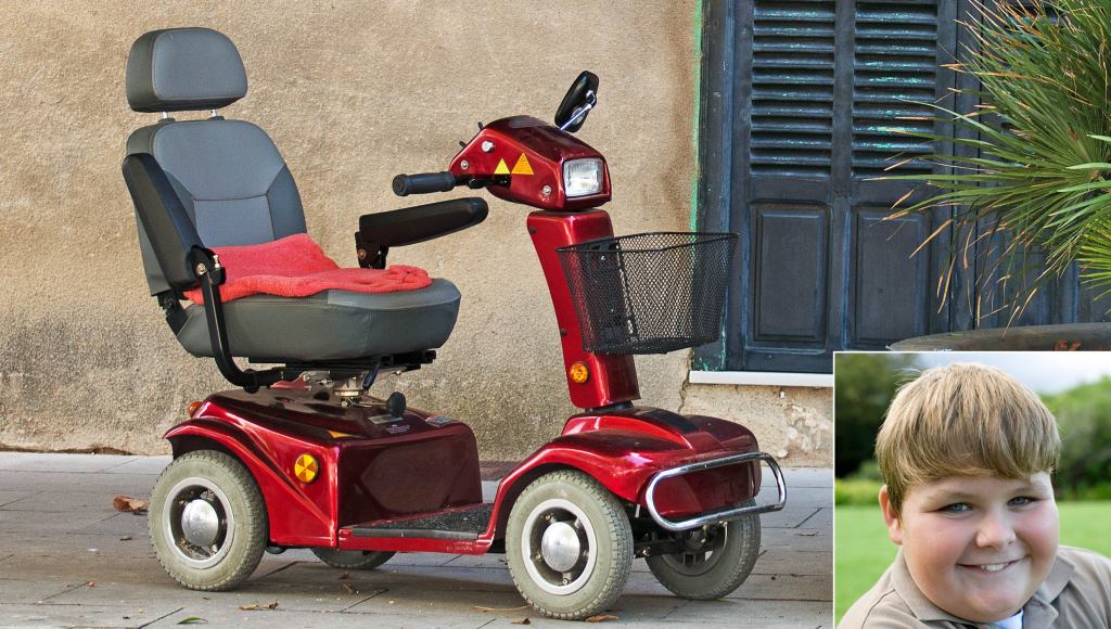 Mother Can’t Believe 10-Year-Old Has Already Outgrown Mobility Scooter