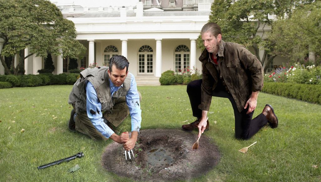 Trump Boys Attempting To Tunnel From South Lawn To FBI Headquarters To Free Paul Manafort From Custody