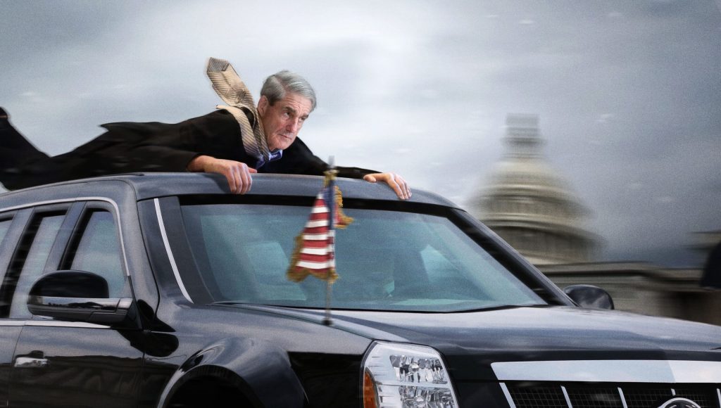 Presidential Limo Guns It Around Corner In Attempt To Toss Robert Mueller From Roof