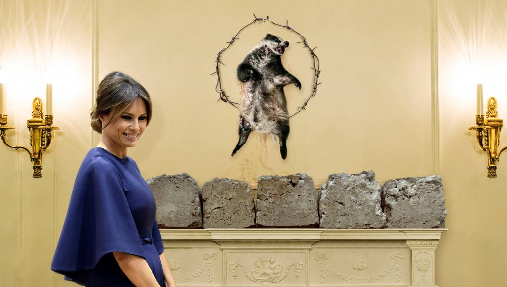 Melania Trump Hangs Decayed Badger Carcass Over White House Mantel To Finish Off Traditional Slovenian Christmas Decor