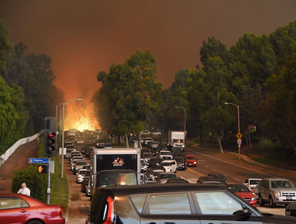 Frustrated Wildfire Spends Hours Stuck In L.A. Traffic