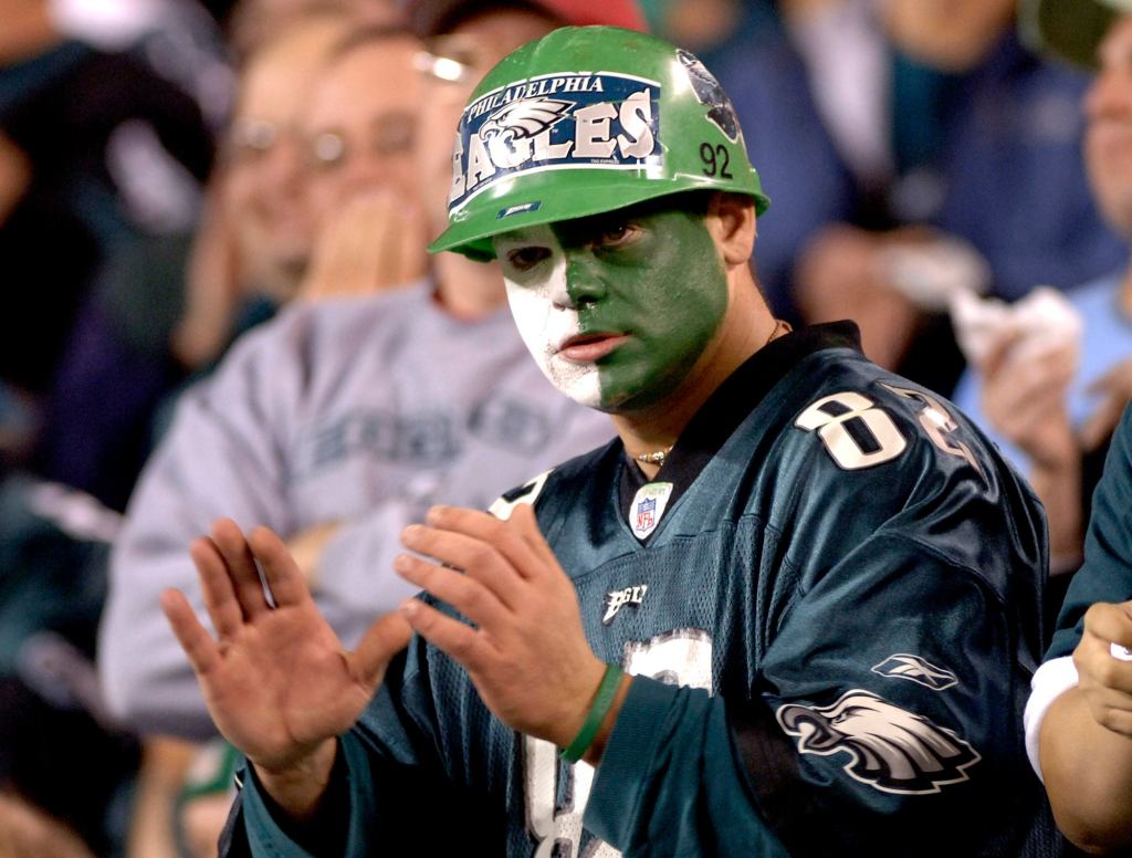 Philadelphia Eagles Fan Praying His Car Reduced To Burnt-Out Shell Come Monday Morning