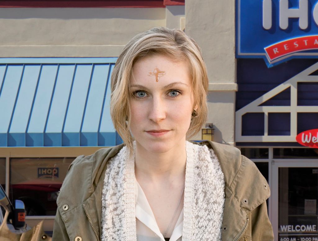 Devotees Visit IHOP To Get Foreheads Marked With Syrup Cross On National Pancake Day