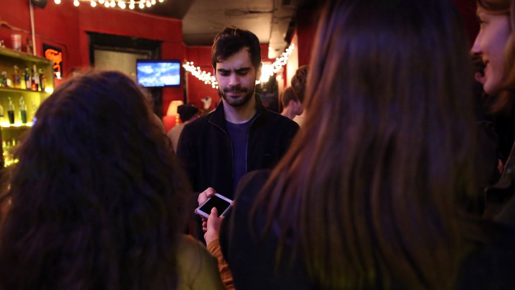 Lone, Weak Bystander Targeted By Pack Of Female Friends Who Want Their Picture Taken