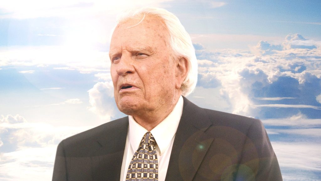 Panicked Billy Graham Realizes He Took Wrong Turn Into Heaven’s Largest Gay Neighborhood