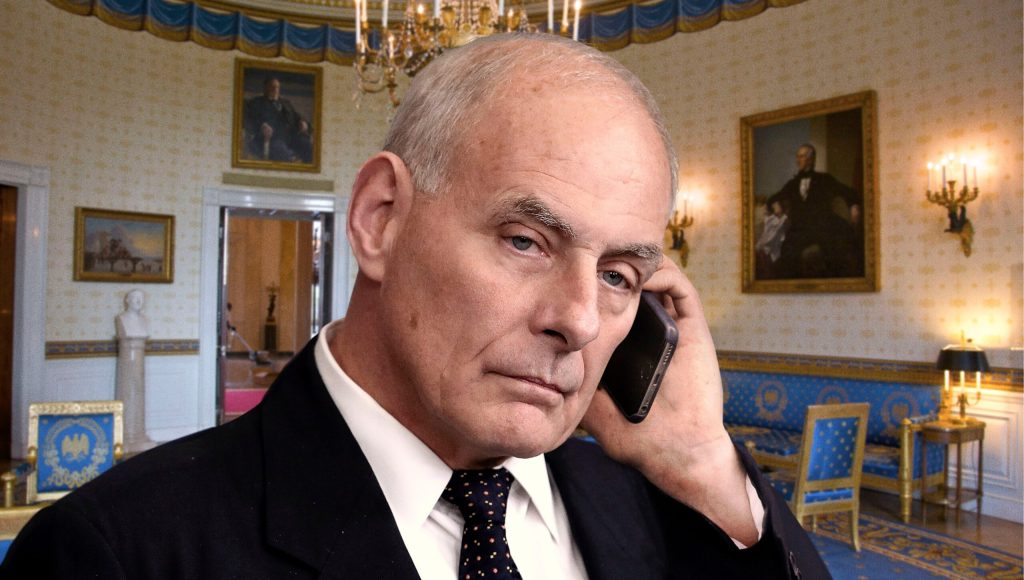 John Kelly Struggles To Maintain Believable Trump Impression During Phone Calls With Parkland Survivors