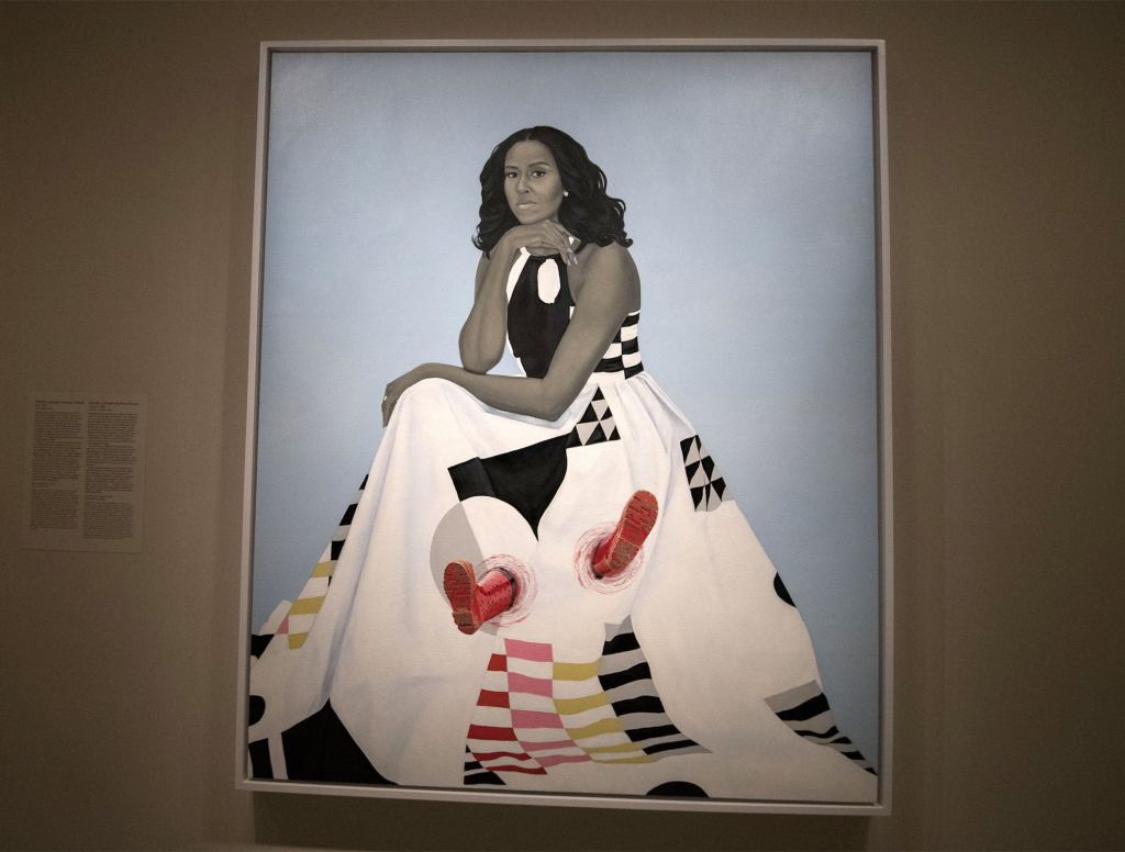 Photograph Of Little Girl Being Absorbed Into Michelle Obama Portrait Goes Viral