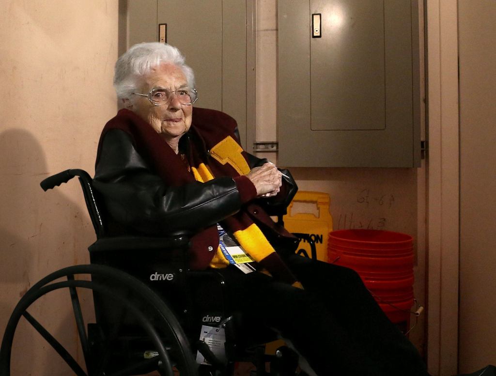 Sister Jean Wheeled Back Into Rectory Closet Until Next Season