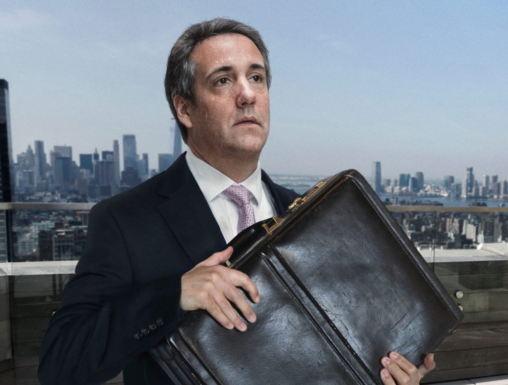 Sweating, Suitcase-Clutching Michael Cohen Standing On Roof Of Trump Tower Starting To Think Helicopter Never Coming To Take Him Away