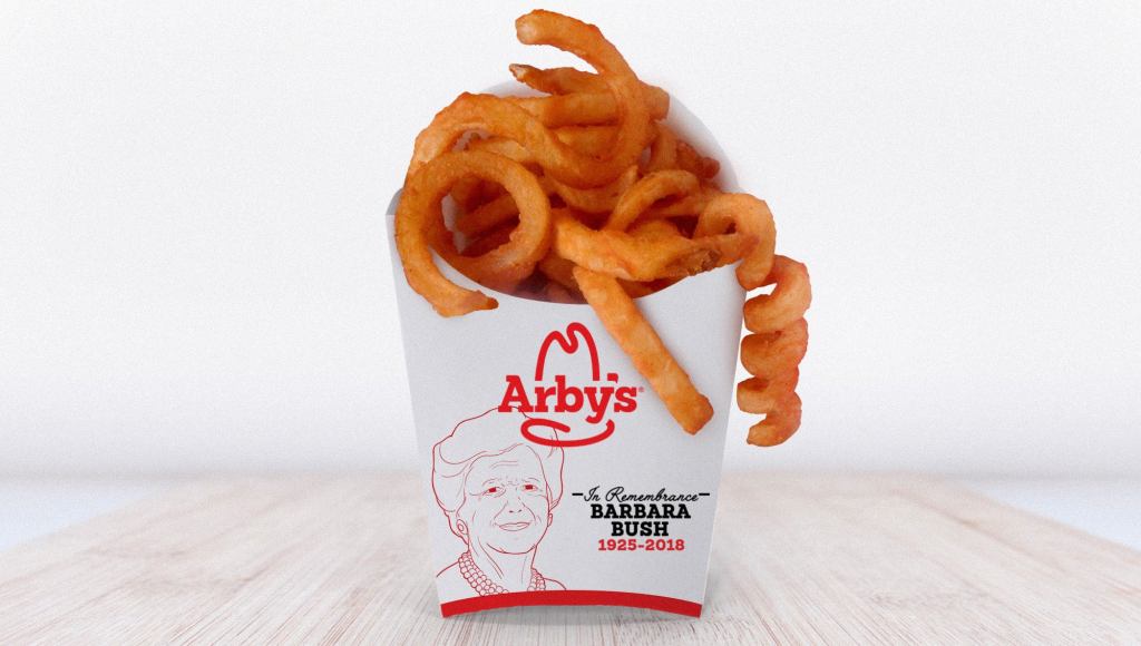 Arby’s Releases Barbara Bush Tribute Edition Curly Fries