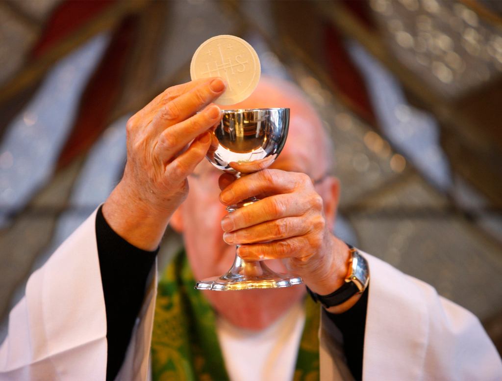 Fantasizing Priest Accidentally Turns Communion Wafer Into Body Of Altar Boy