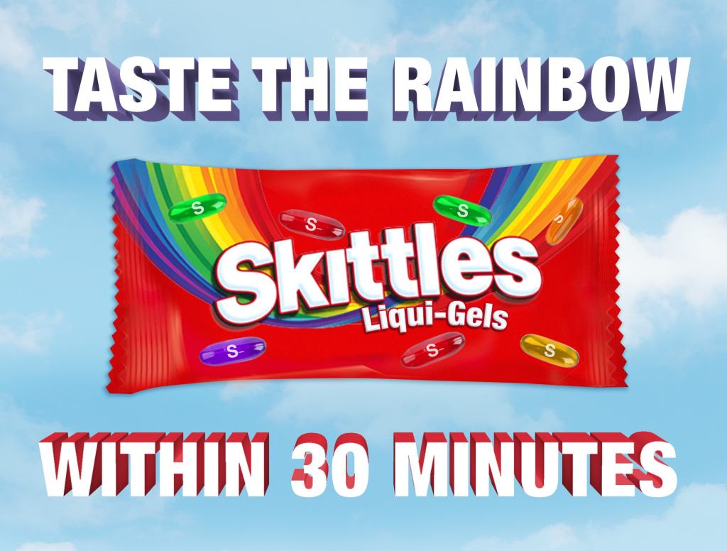 Skittles Unveils New Liqui-Gels For Fast-Acting Fruity Flavor