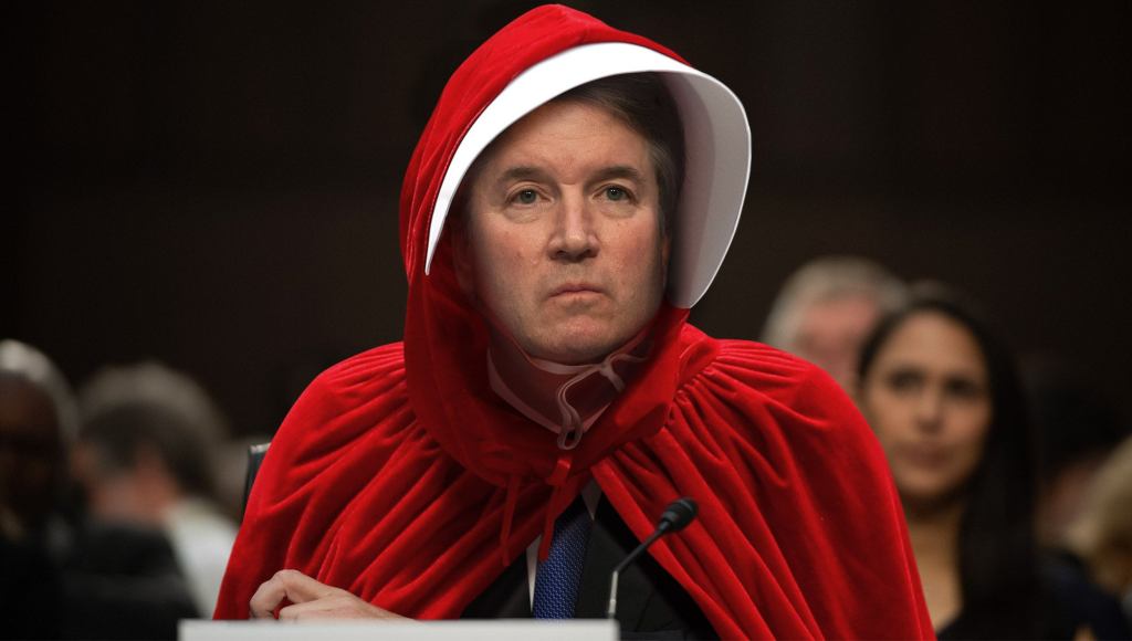 Embarrassed Brett Kavanaugh Can’t Believe He Wore Handmaid Costume On Same Day As Protesters