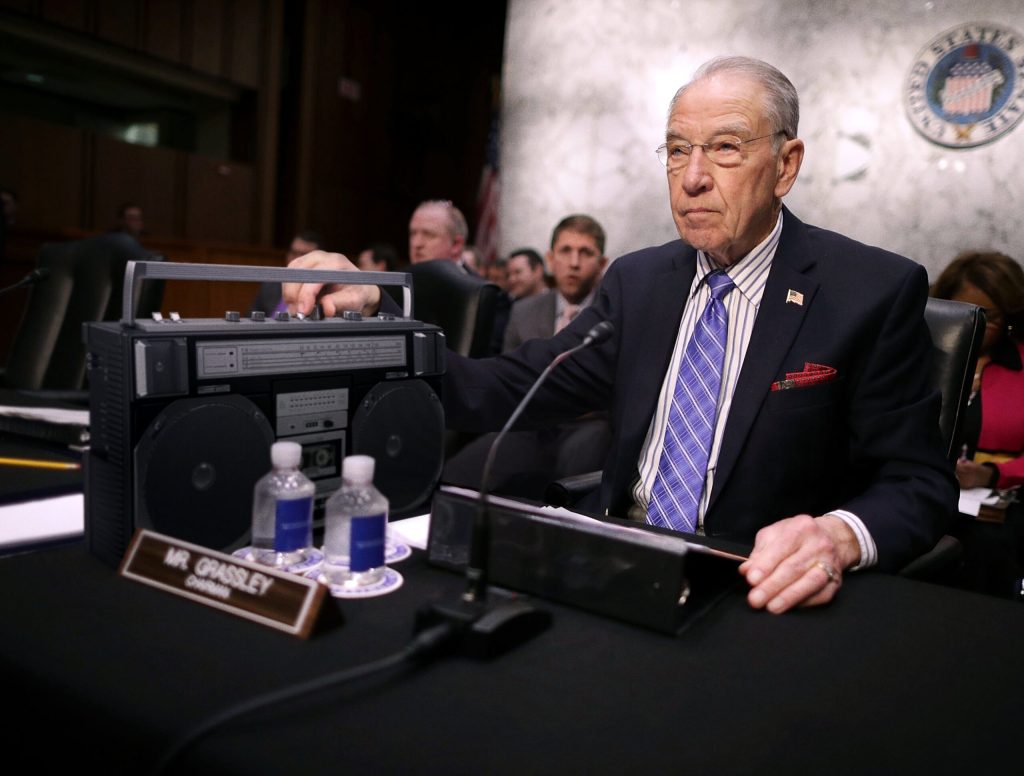 Chuck Grassley Cranks Up Music In Senate Chamber To Drown Out Ford’s Testimony