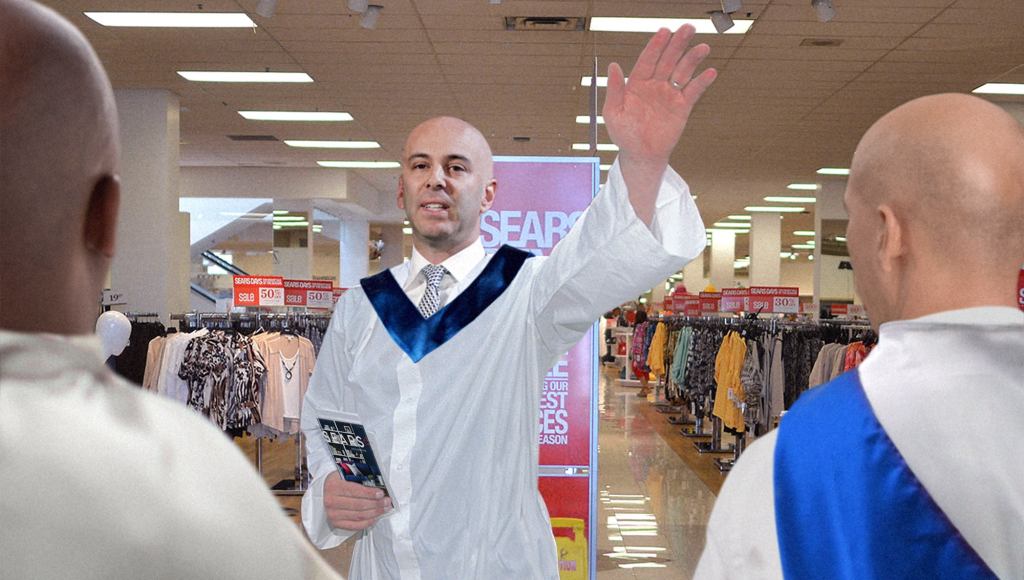 ‘The Convergence Is At Hand,’ Announces Sears CEO As Employees Report To Company Headquarters In White Gowns