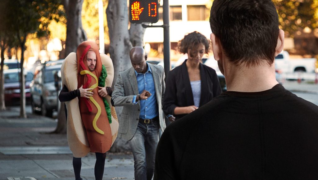 ‘It’s Just A Costume, It’s Just A Costume,’ Man Nervously Assures Himself As Giant Hot Dog Starts Walking Toward Him