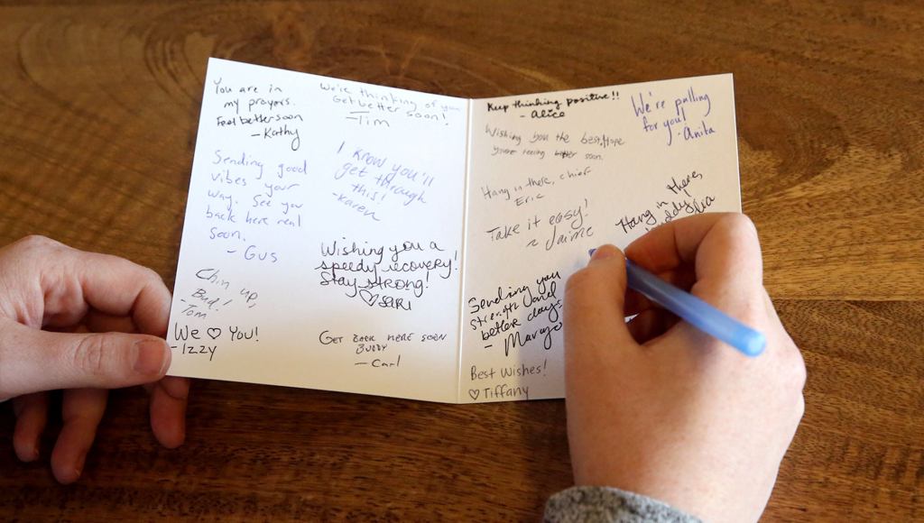 All The Good Sentiments On ‘Get Well Soon’ Card Already Taken