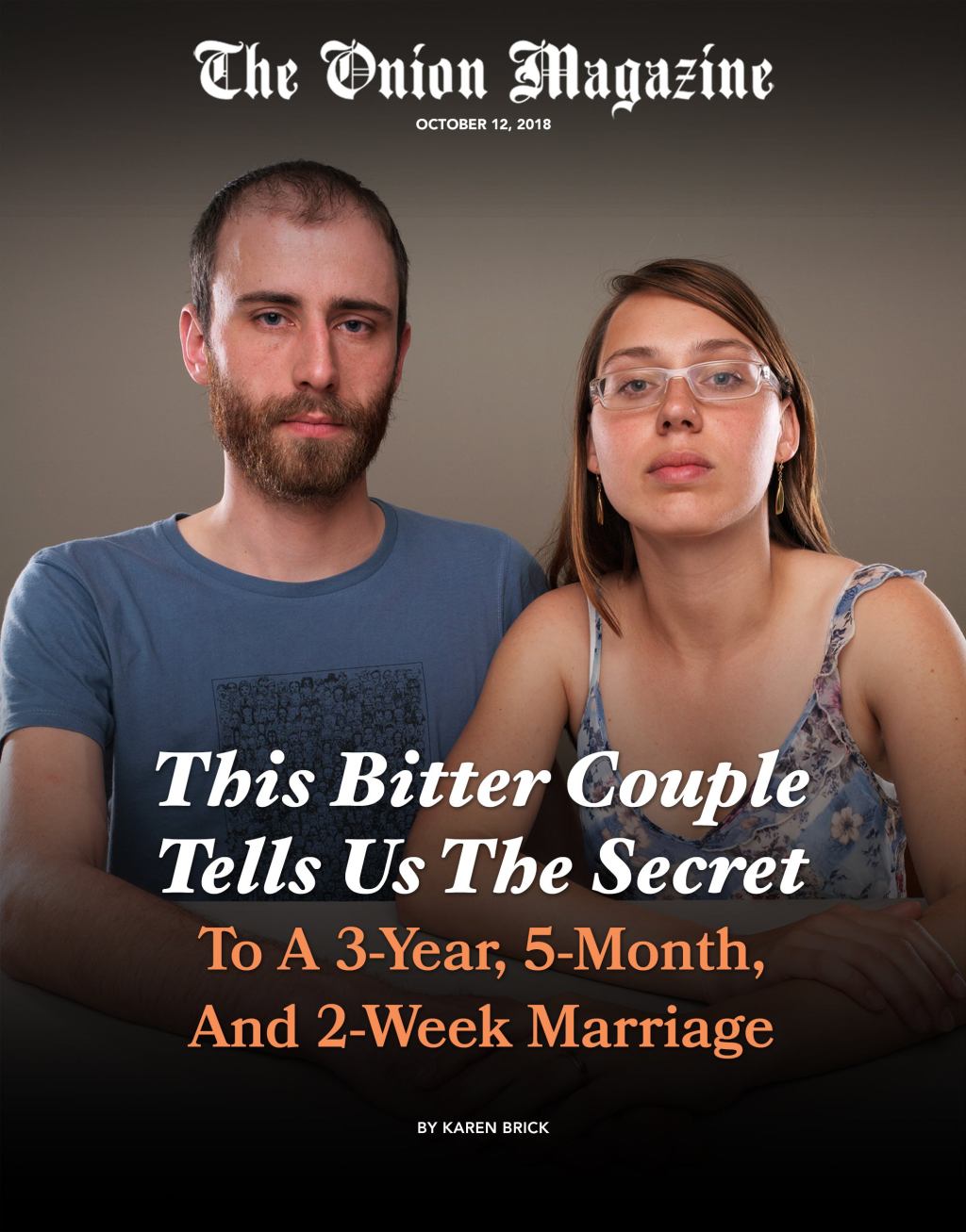 This Bitter Couple Tells Us The Secret To A 3-Year, 5-Month, And 2-Week Marriage