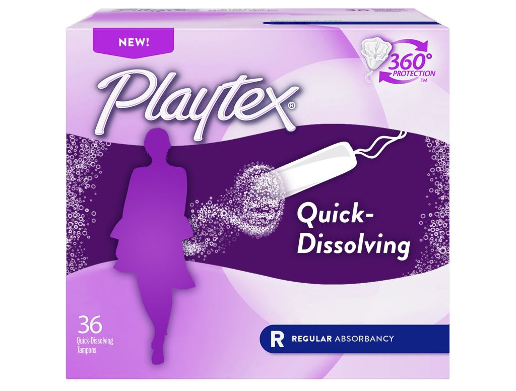 Playtex Unveils New Line Of Quick-Dissolving Tampons