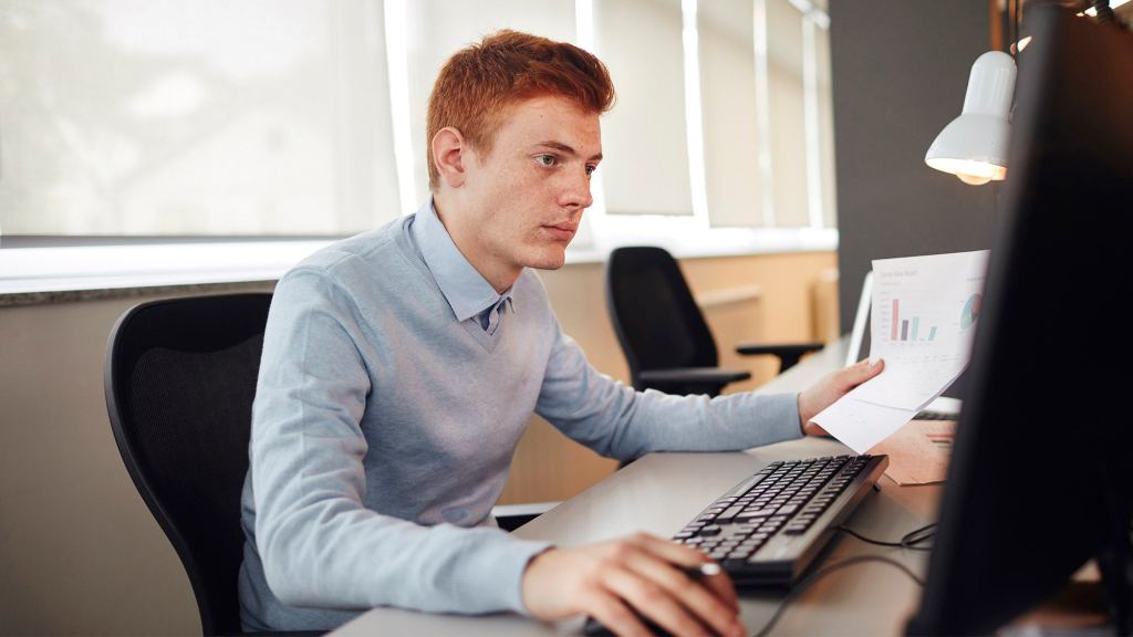 Man Spends Long Day At Work Waiting To Go Home And Be Lonely