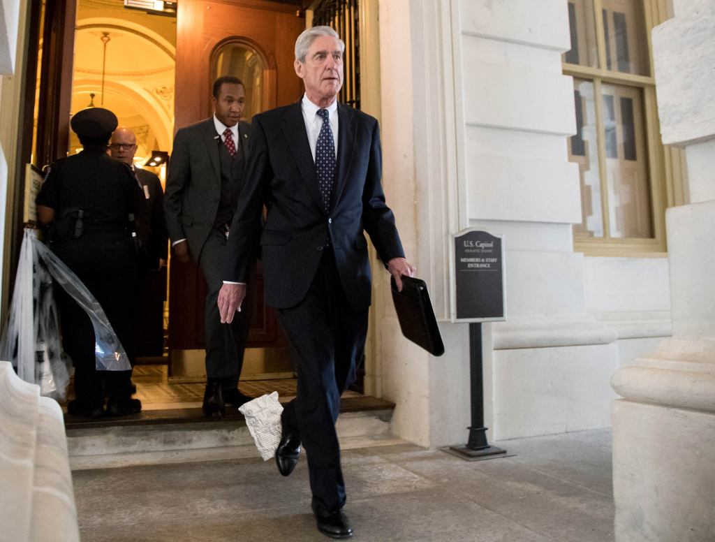 Frazzled Robert Mueller Walking Around With Piece Of Russia Investigation Document Stuck To His Shoe