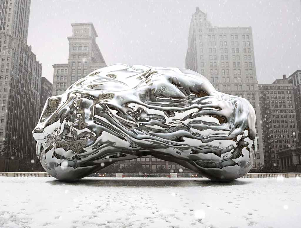 Frigid Chicago Bean Shrivels Up From Below-Zero Temperatures