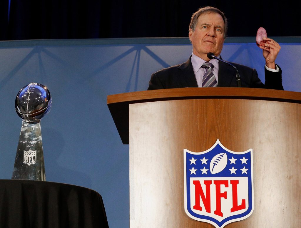 Indignant Bill Belichick Evades Question By Cutting Off Reporter’s Tongue