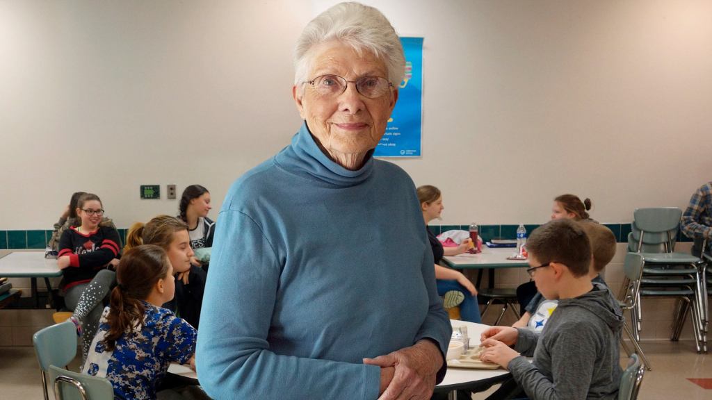 Older Cafeteria Monitor Not A Teacher Or Parent Or Anything